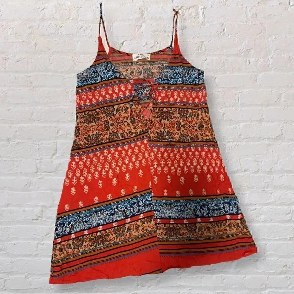 TWO ARROWS Multicolored Print Top Size XS 